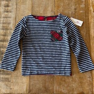NWT Vineyard Vines Girls Striped Top 4t